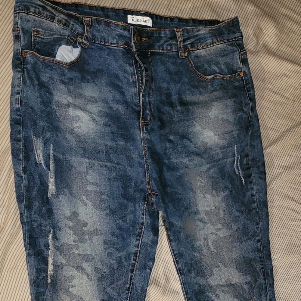 K Jordan camo jeans
